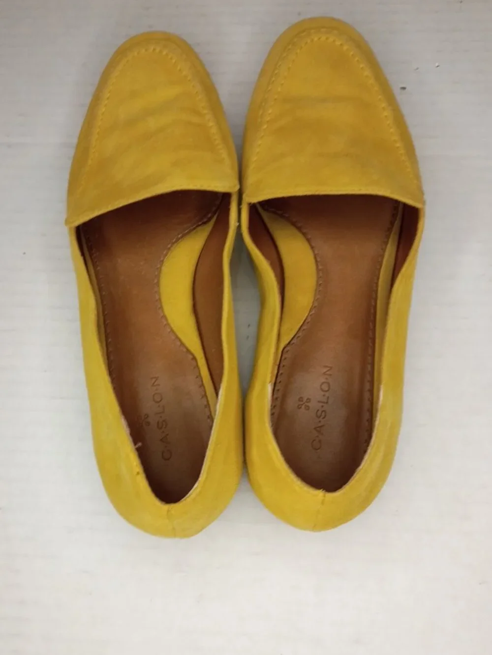 Caslon Yellow Suede Slip On Loafers Flats Women’s Size 6M